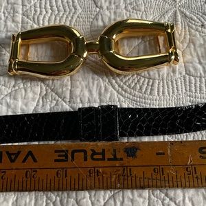 Black snake Alexis Kirk interchangeable belt